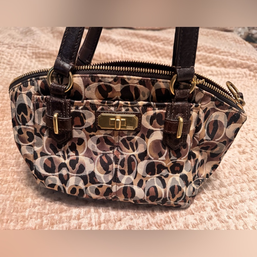 Leopard Print Coach Purse